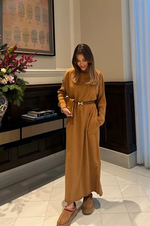 Camel Triko Elbise
