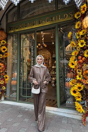 Pullu Bomber Ceket Vizon