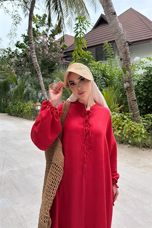 Robe Elbise-Nar Çiçeği