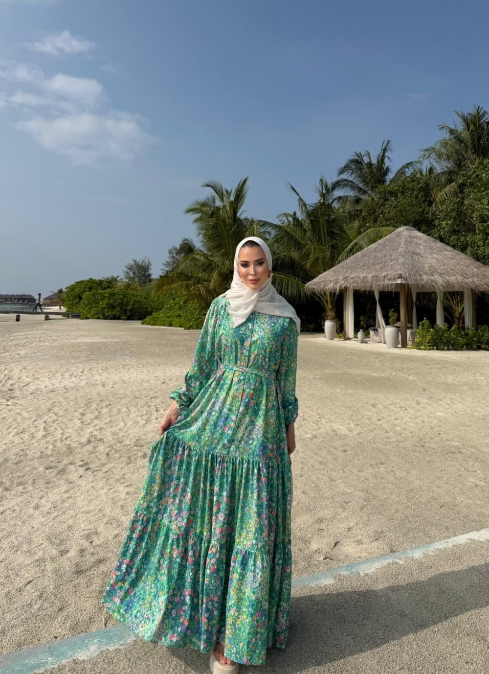 Bloom Serisi Elbise-Yeşil 