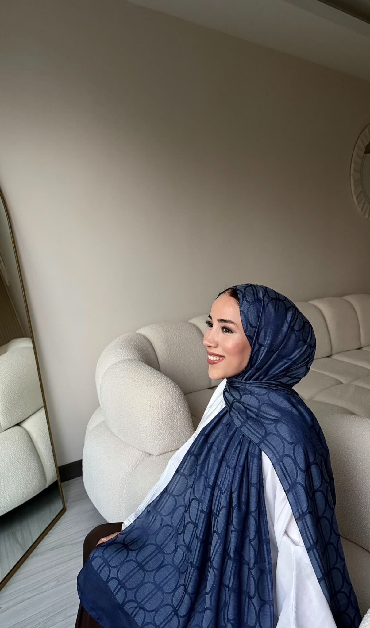 Alya Desen Şal - Lacivert