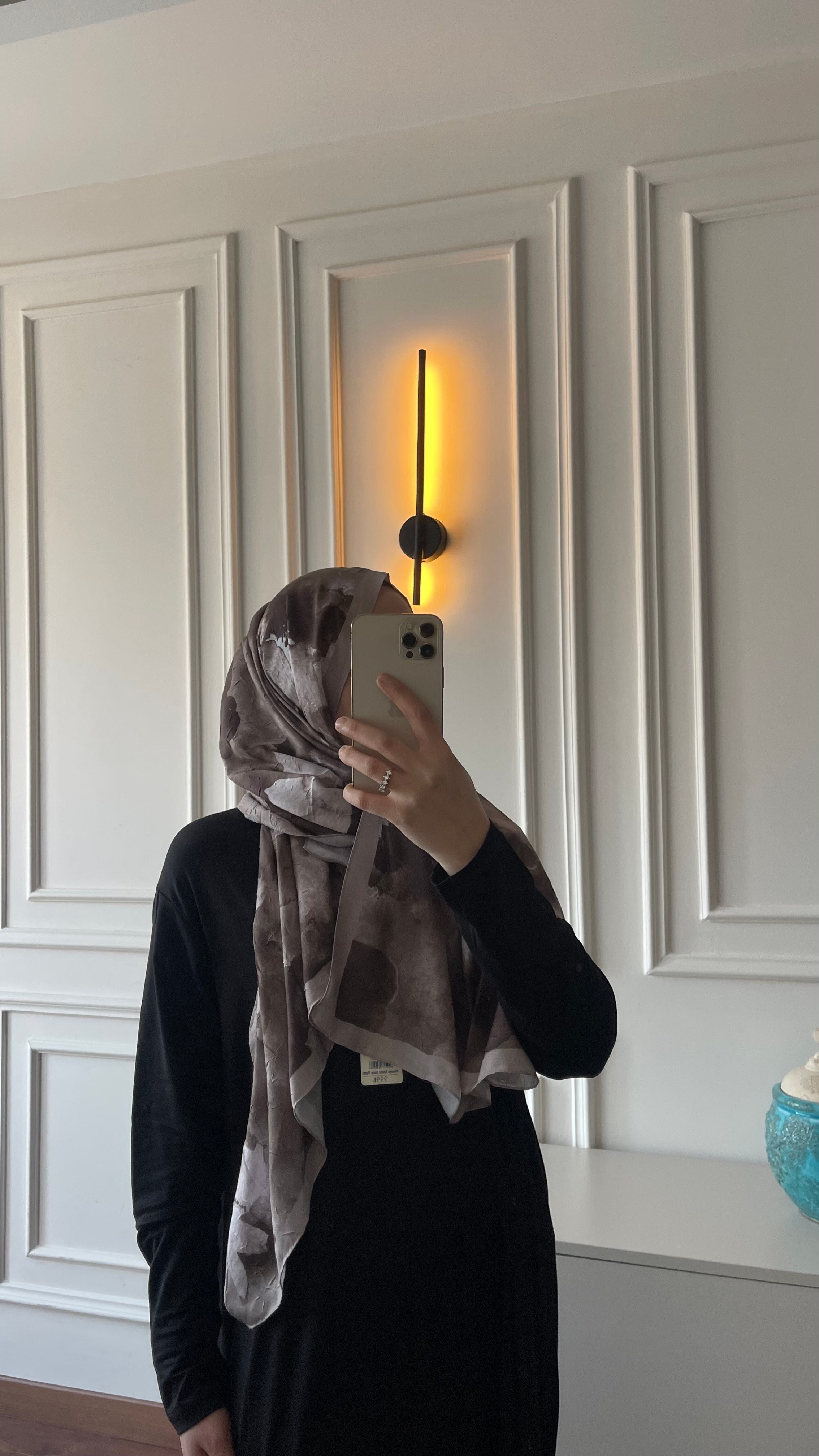 Çiçek Desen Bambu Jakar - Vizon