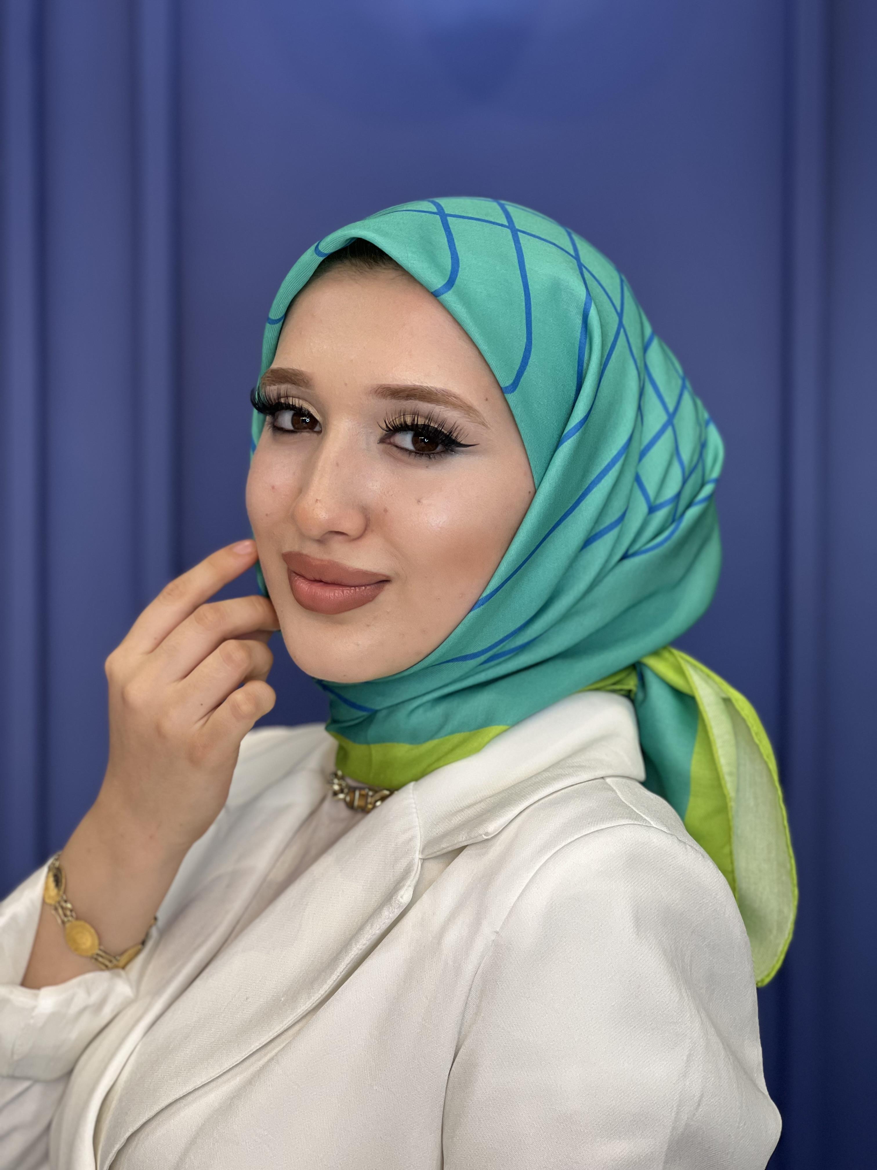 Zarif Desen - Mavi Yeşil