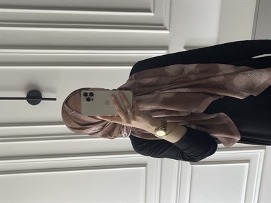 Çiçek Desen Bambu Jakar - Kahve