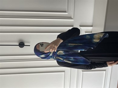 Çiçek Desen Bambu Jakar - Saks