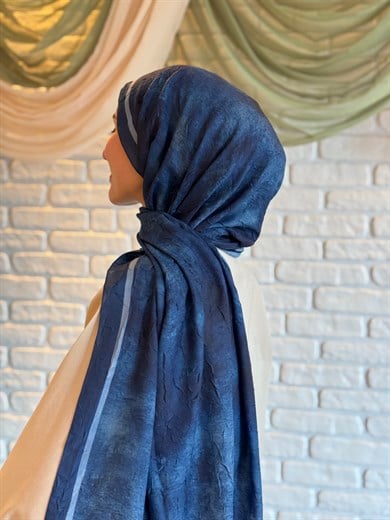Degrade Desen Bambu Jakar -İndigo