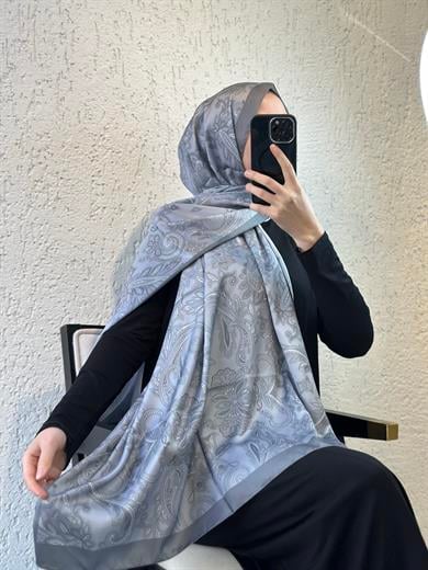 Eliz Desen Şal - Gri