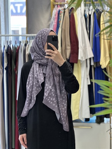 Puantiye Desen Bambu Jakar - Lila