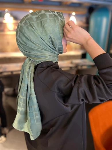 Tuba Desen Şal - Küf Yeşil