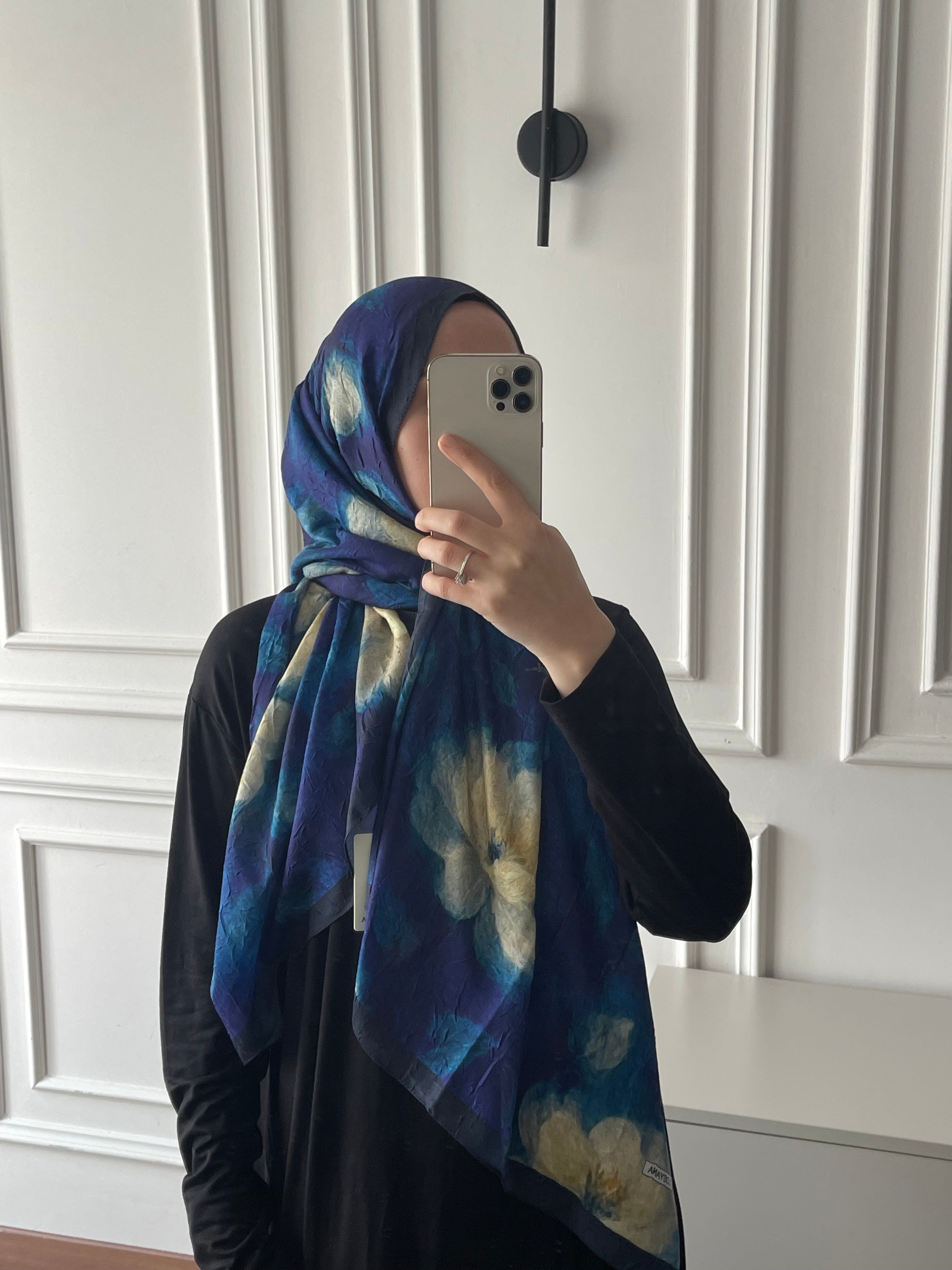 Çiçek Desen Bambu Jakar - Saks