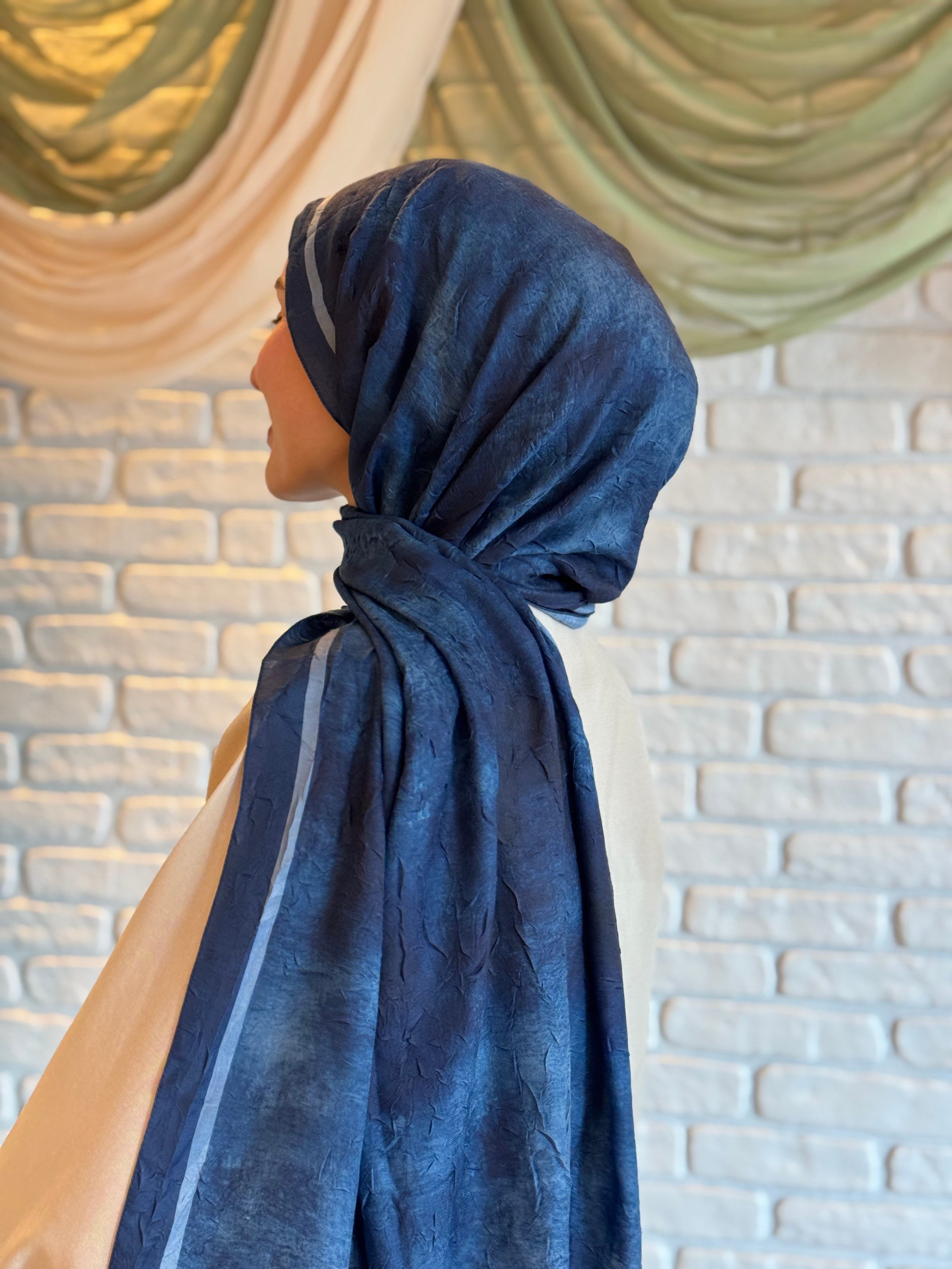 Degrade Desen Bambu Jakar -İndigo