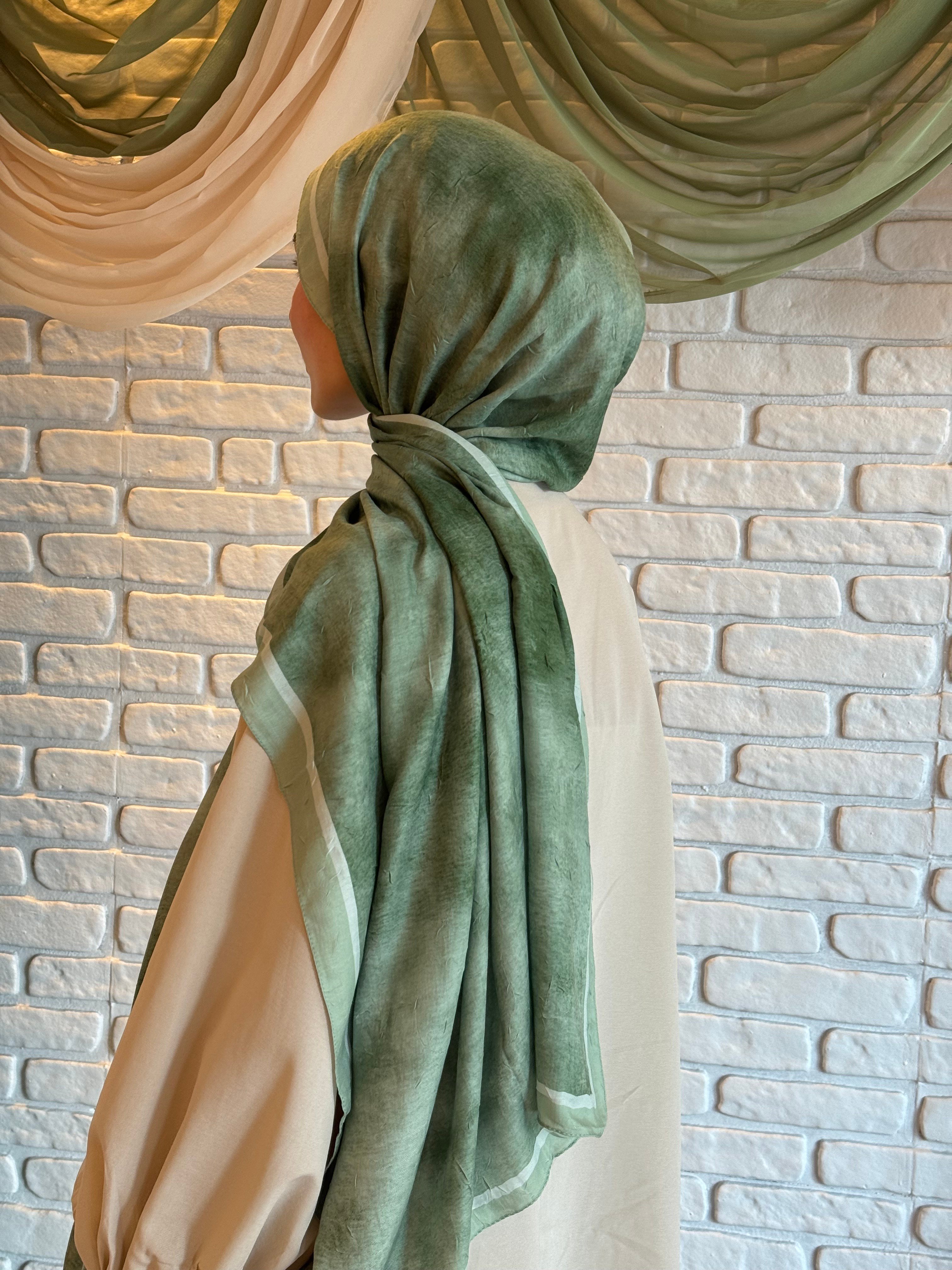 Degrade Desen Bambu Jakar  - Mint Yeşil