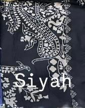 Lüx Bambu Jakar Şal - Siyah