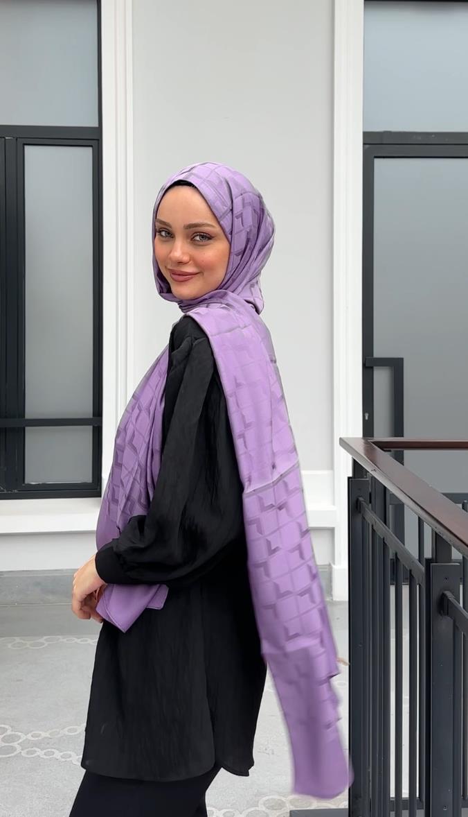 Tuba Desen Şal - Lavanta