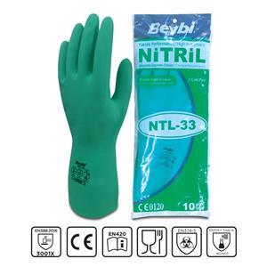Beybi NTL-33 Nitril Yeşil Eldiven 9 Beden