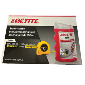 Loctite 55 Silikonlu Sızdırmazlık İpi 48*160 m 2 Adet Stanley Metre Hediyeli