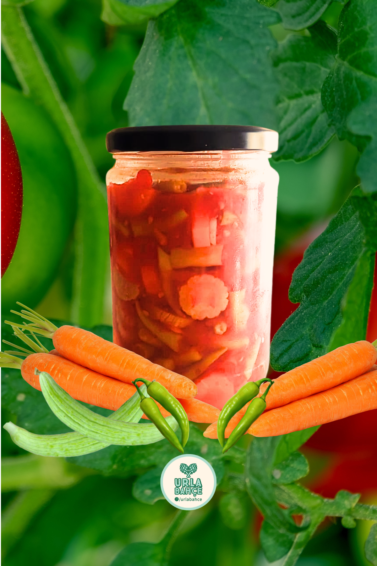 Domates Soslu Acılı Karışık Turşu (660 cc)