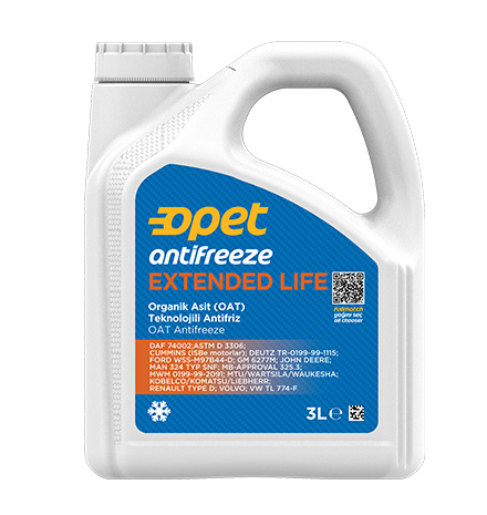 Opet Antifreeze Extended Life Kırmızı Antifriz 3 Litre