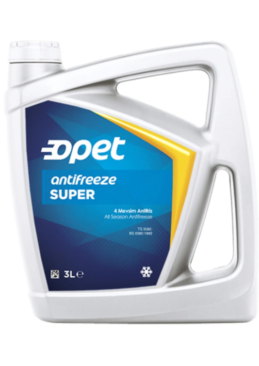 Opet Süper Antifriz 3 Lt Mavi Dört Mevsim Koruma 