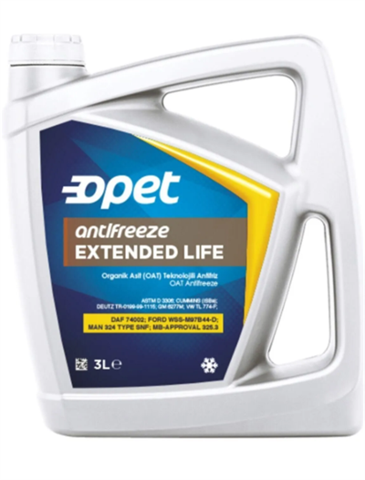 Opet Antifreeze Extended Life Kırmızı Antifriz 3 Litre