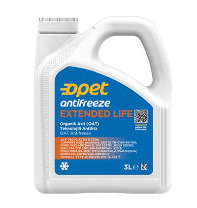 Opet Antifreeze Extended Life Kırmızı Antifriz 3 Litre