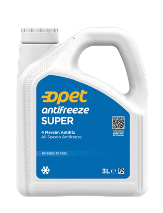 Opet Süper Antifriz 3 Lt Mavi Dört Mevsim Koruma 