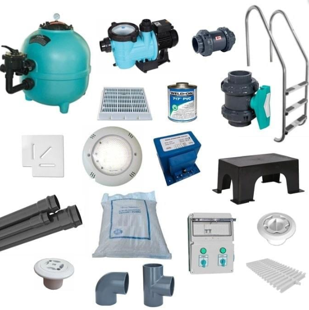 Taşmalı Havuz Yapımı için Mekanik Set