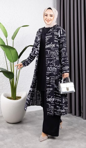 desenli kimono ve parçalar