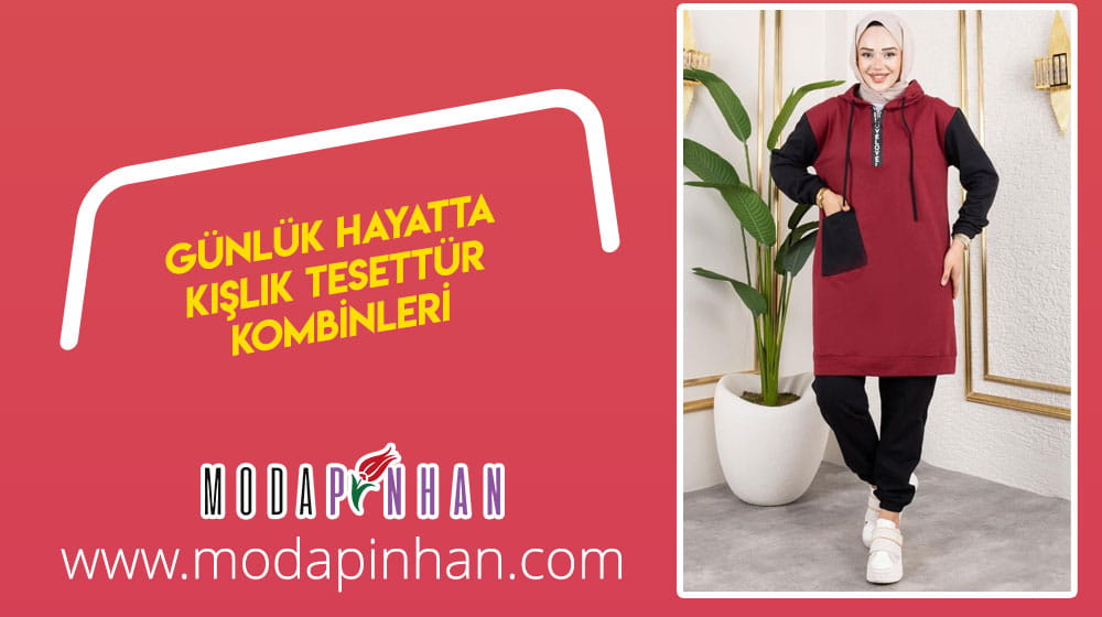 Günlük Hayatta Kışlık Tesettür Kombinleri
