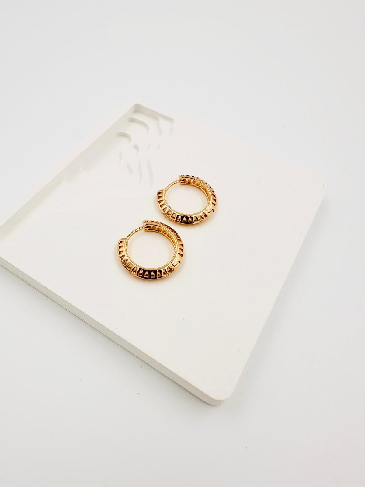 PURE seri gold halka küpe 00870