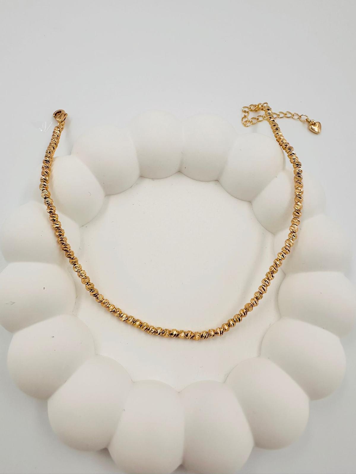 DORİKA parlak gold halhal 00111
