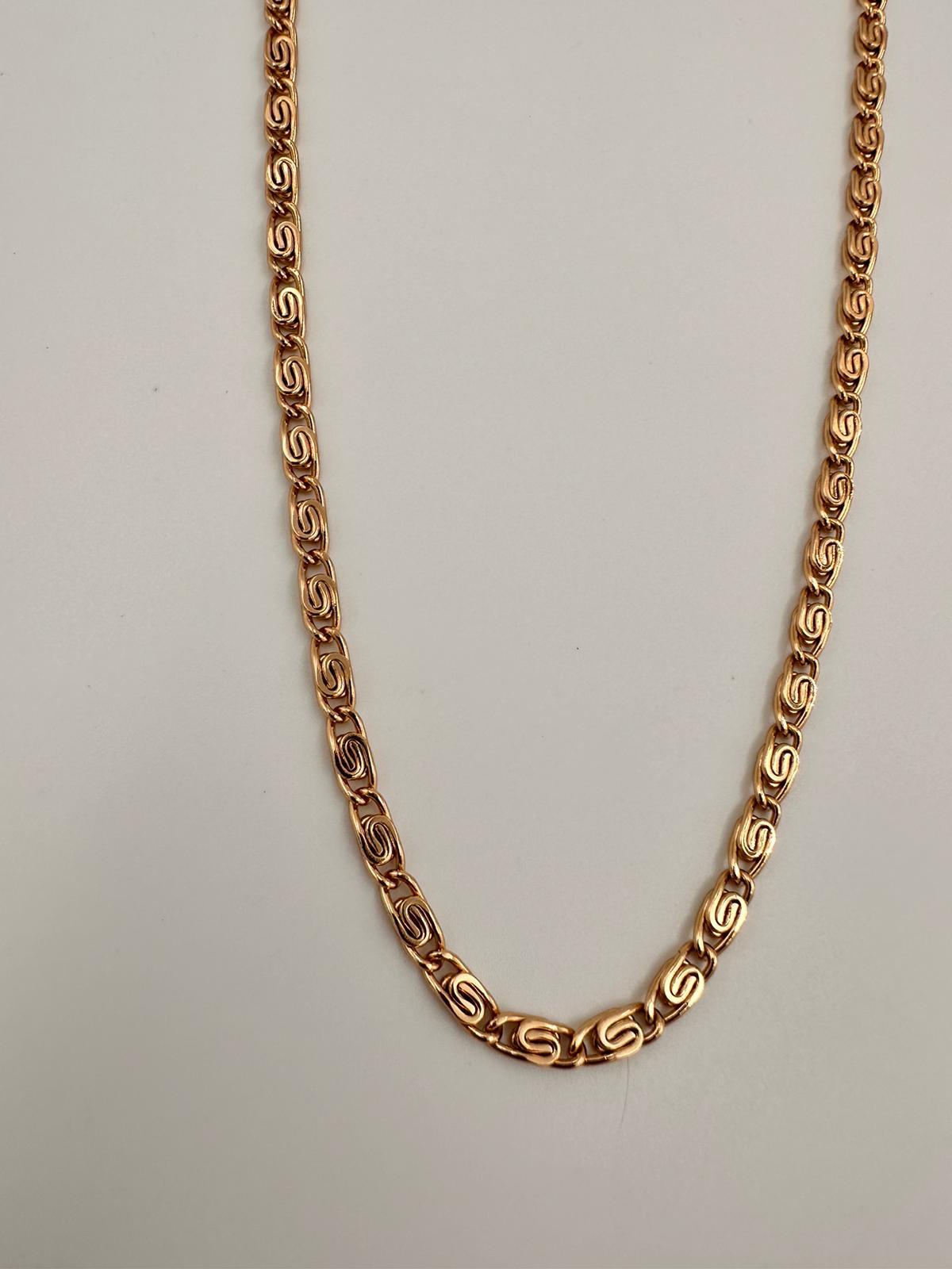 Nostalji VİP zincir kolye gold 60 cm 00635