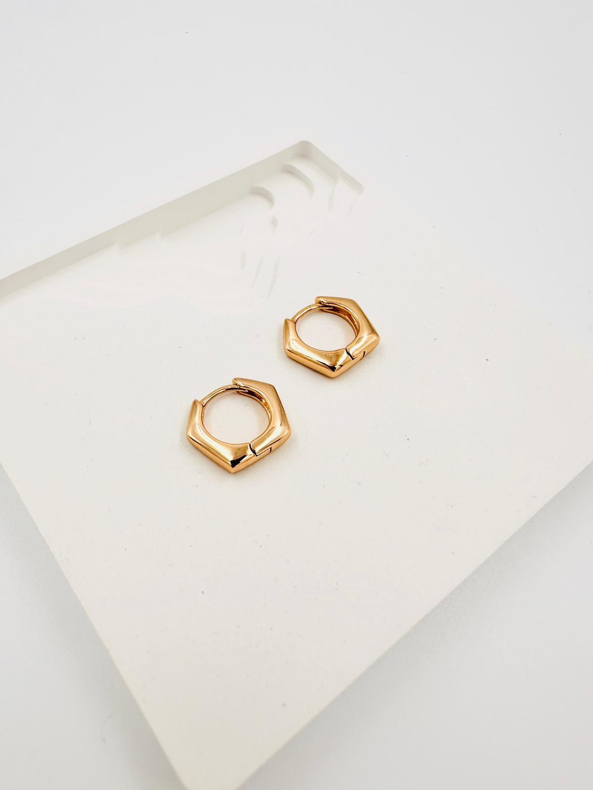 SHAPED seri vip gold mini küpe 00865