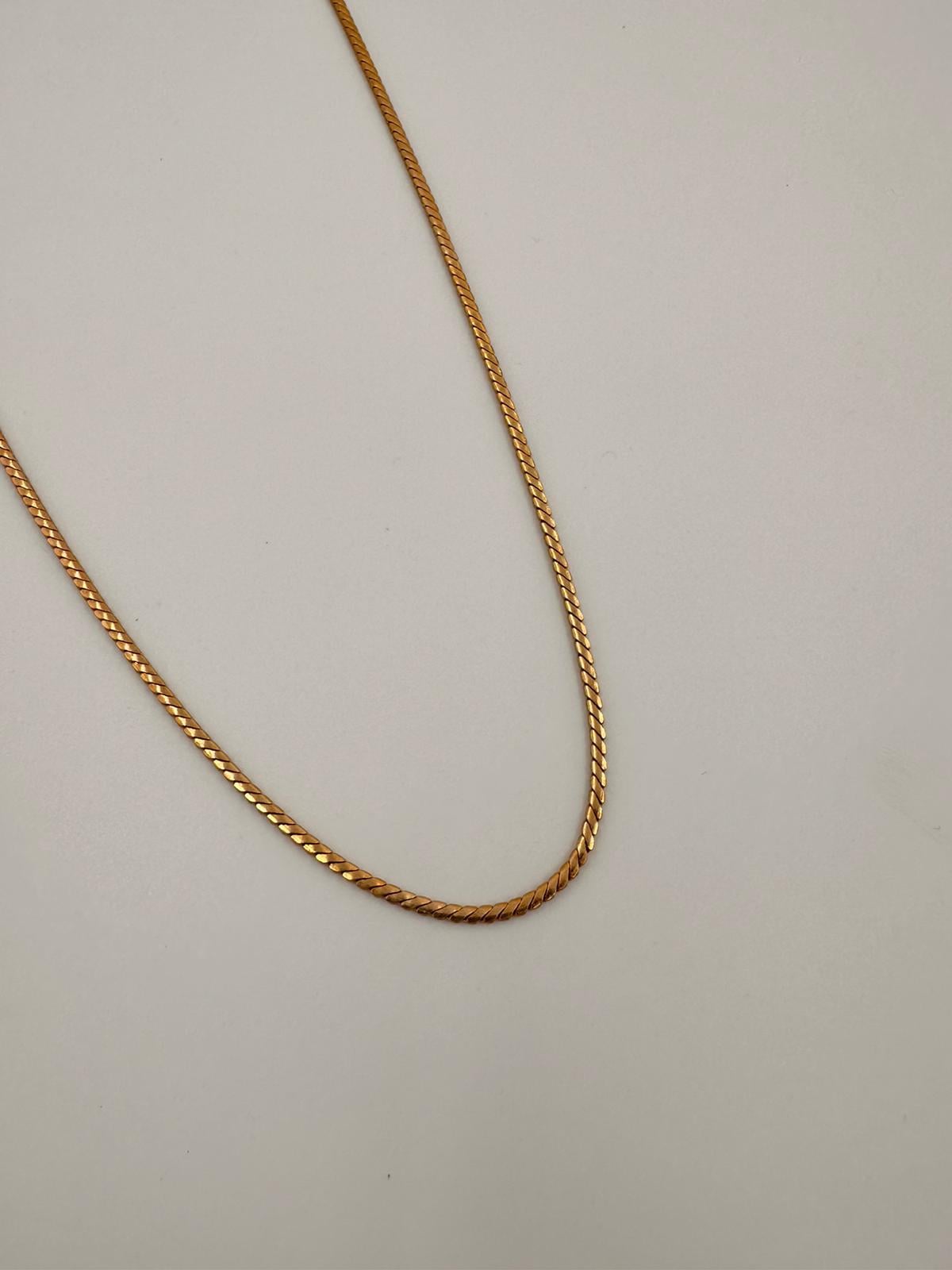 VİP balık sırtı zincir gold 00633