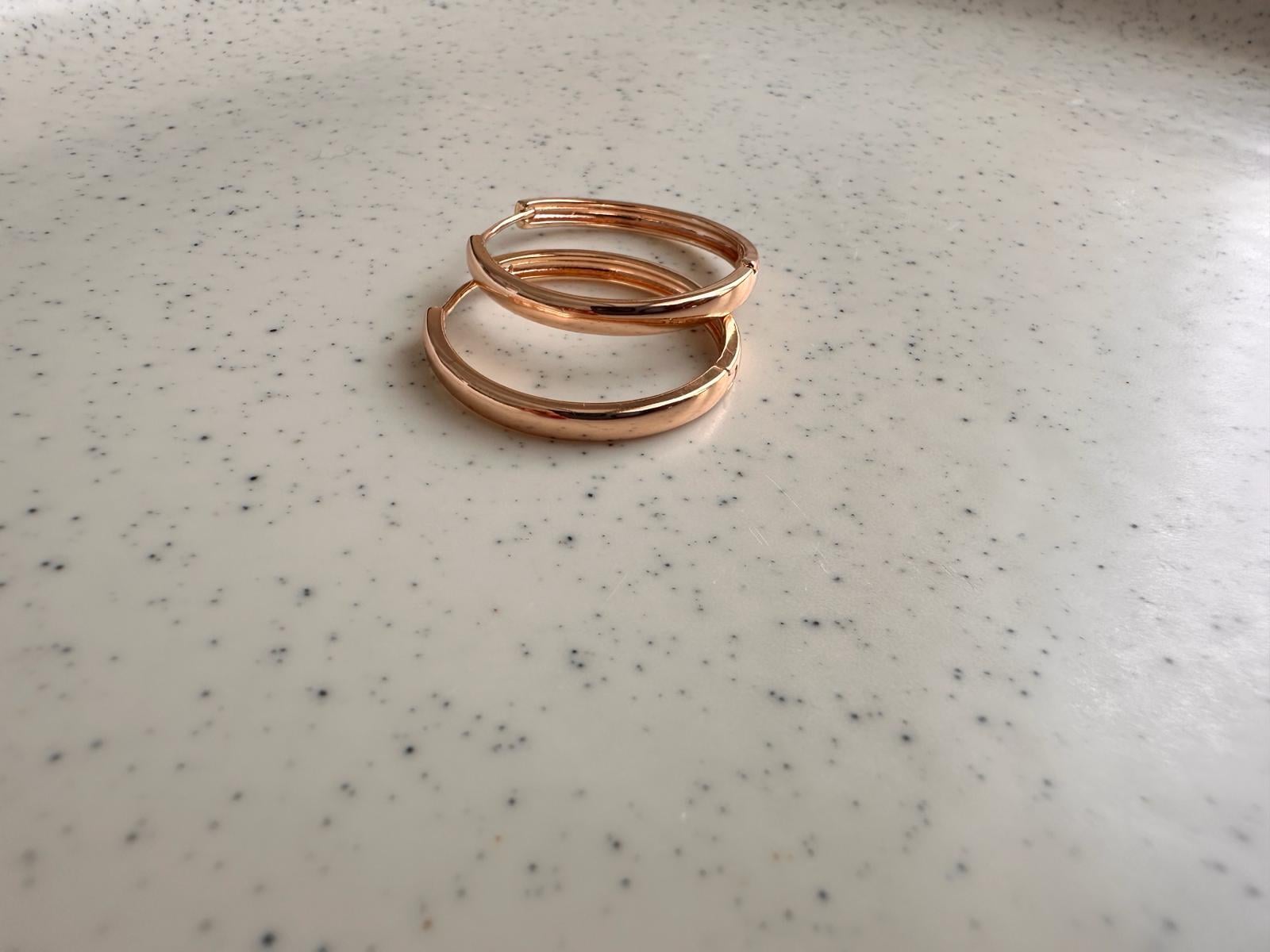 VIP gold ince halka küpe 00848