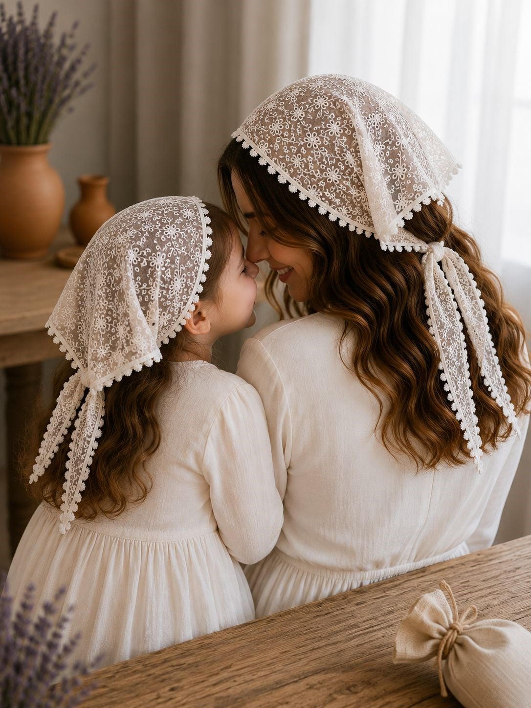Anne Bebek Çocuk Çiçekli Fisto Üçgen Bandana | Pamuklu Bağlamalı Fisto Bandana Standart Ölçü