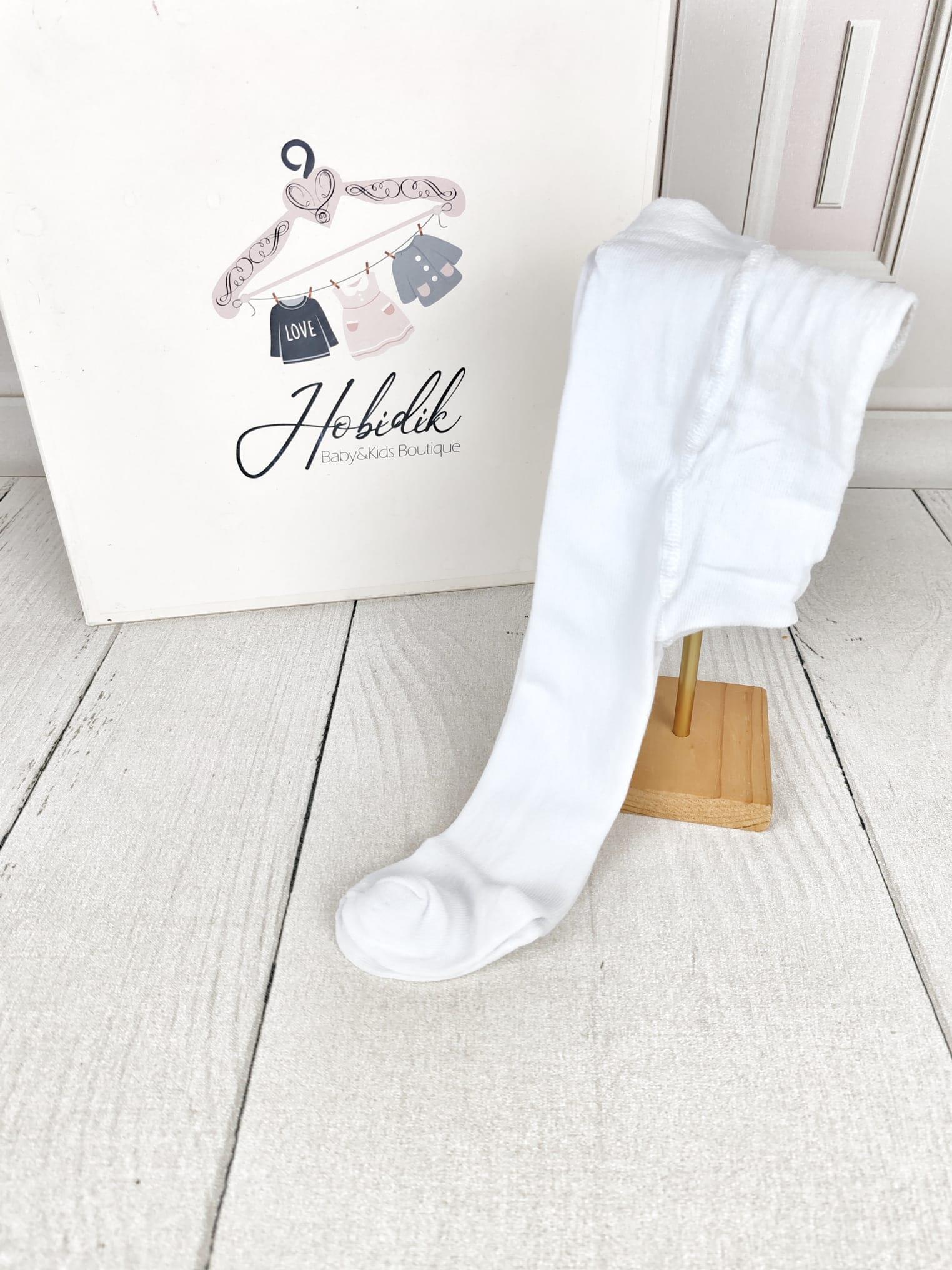 0-6 Ay Beyaz Külotlu Çorap - Birbirinden Eşsiz Bebek Hediyeleri Hobidik  Baby&Kids