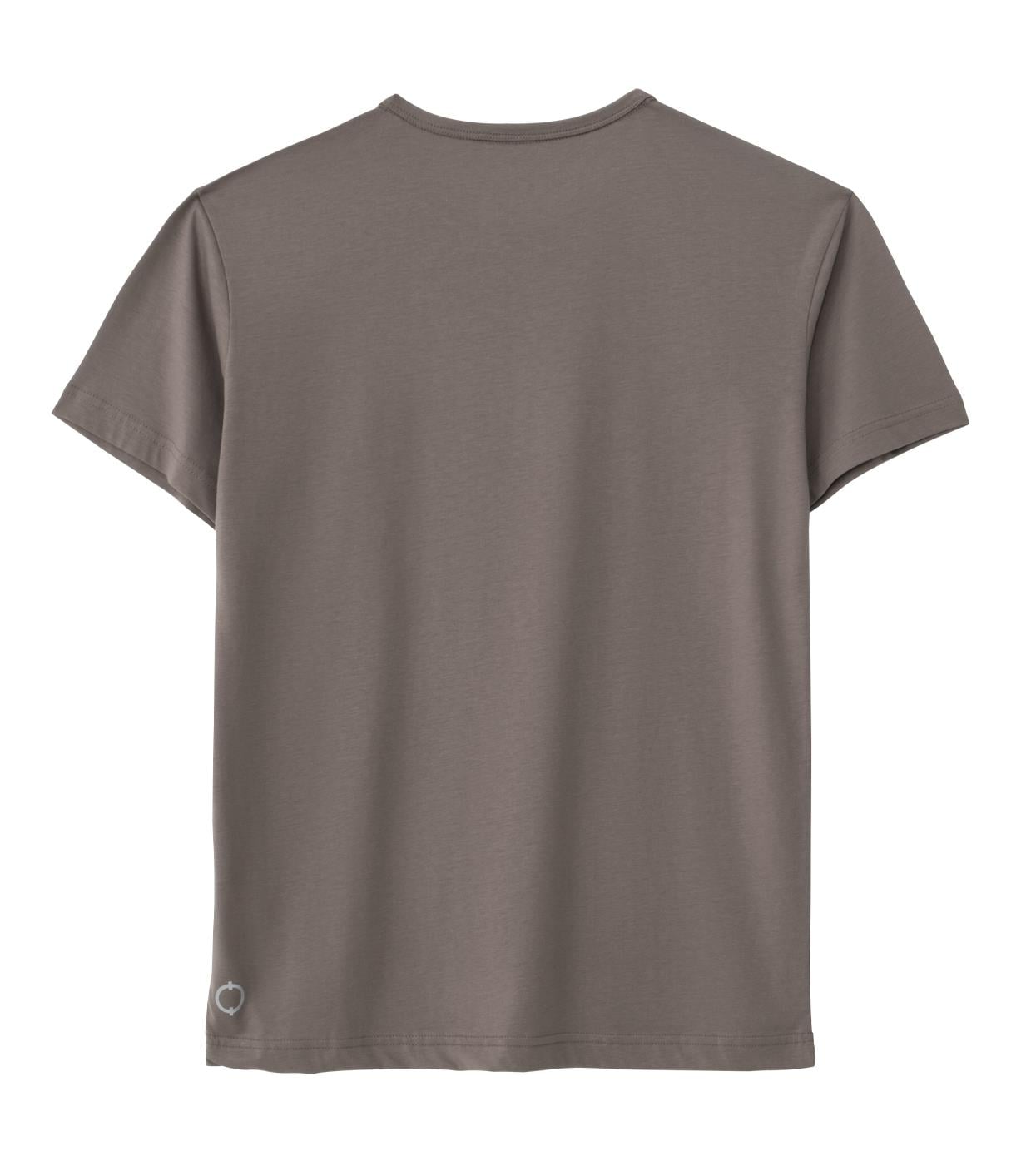 Regular Bisiklet Yaka Tshirt - Vizon