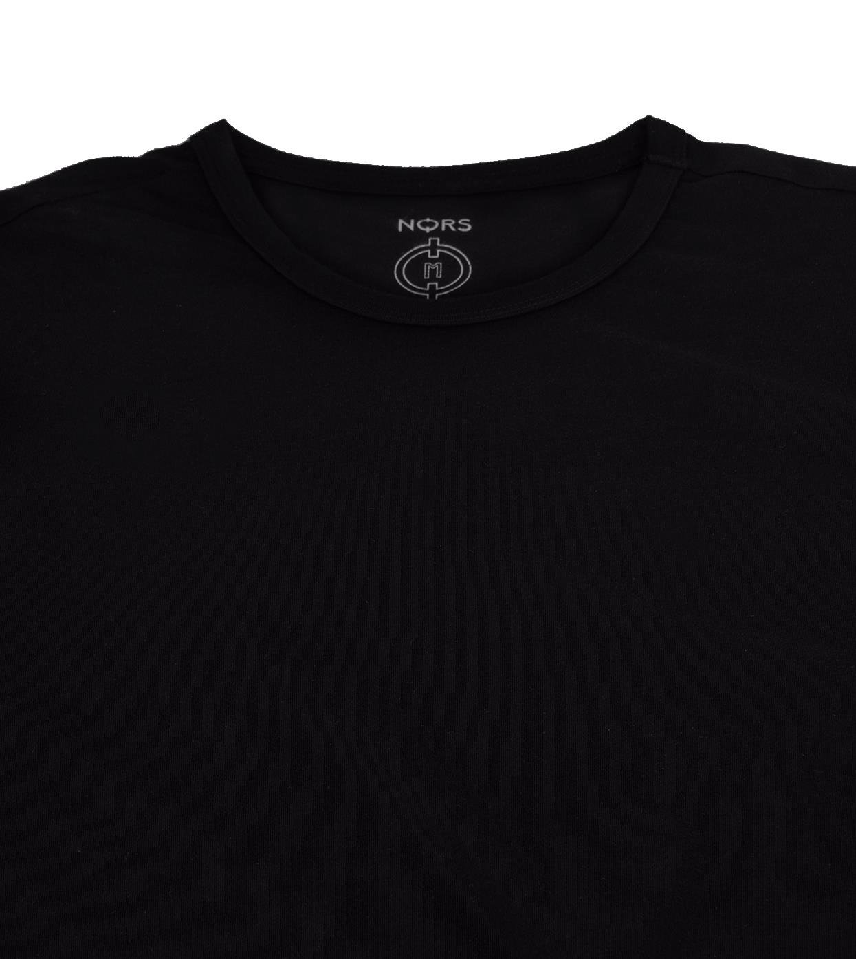 Regular Bisiklet Yaka Tshirt - Siyah