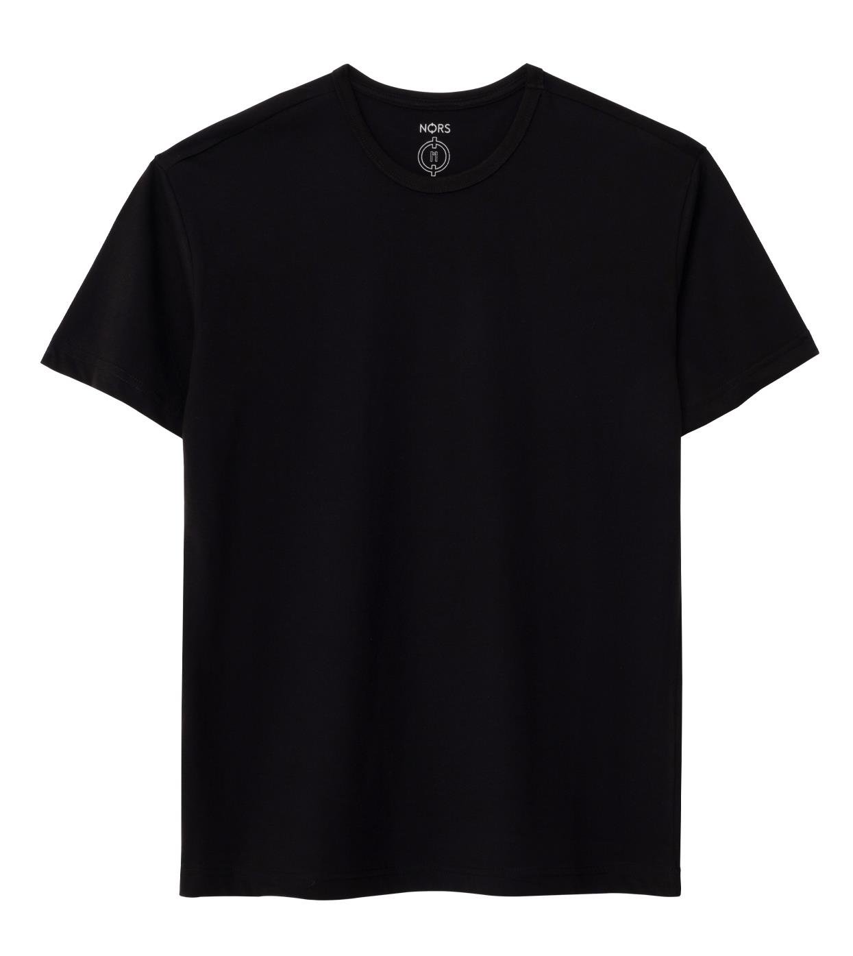 Regular Bisiklet Yaka Tshirt - Siyah