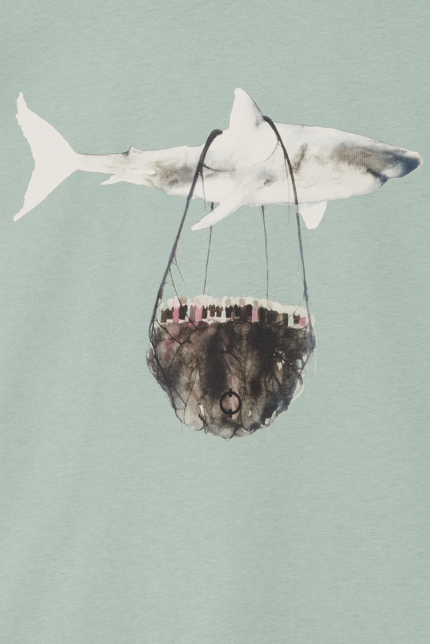 Shark Flys Regular Tshirt - Mint Yeşili