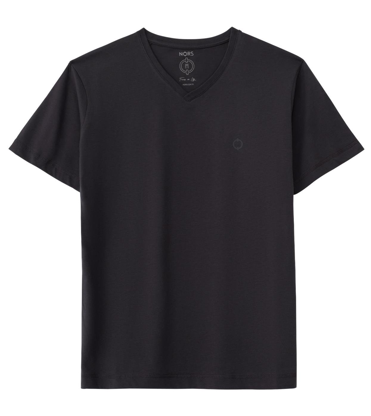 Regular V Yaka Tshirt - Antrasit