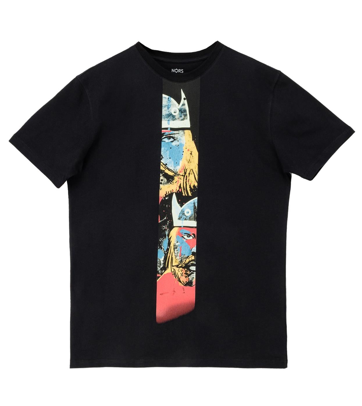 Viking Twins Regular Tshirt - Siyah