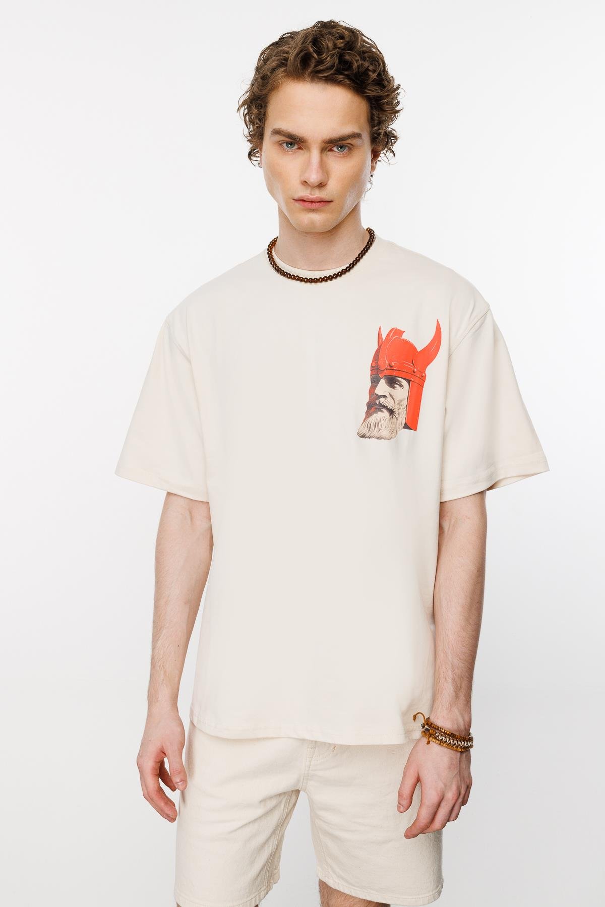 Viking Warrior Oversize Tshirt - Kemik