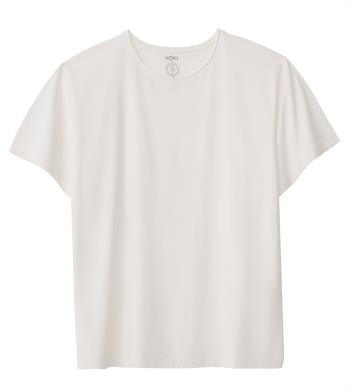 Regular Loose Yaka Tshirt - Beyaz