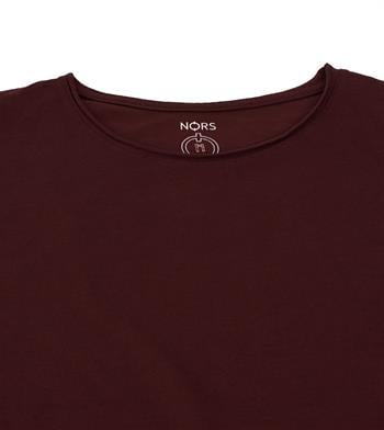 Regular Loose Yaka Tshirt - Bordo