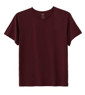 Regular Loose Yaka Tshirt - Bordo