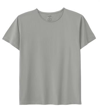 Regular Loose Yaka Tshirt - Açık Gri
