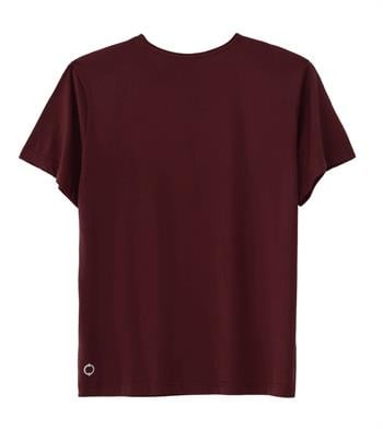 Regular Loose Yaka Tshirt - Bordo