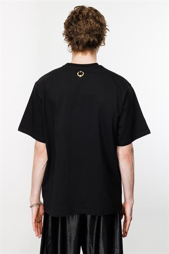 Nordic Hipster Oversize Tshirt - Siyah